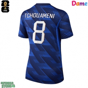 Frankrig Aurelien Tchouameni #8 Replika Hjemmebanetrøje Dame VM 2026 Kortærmet